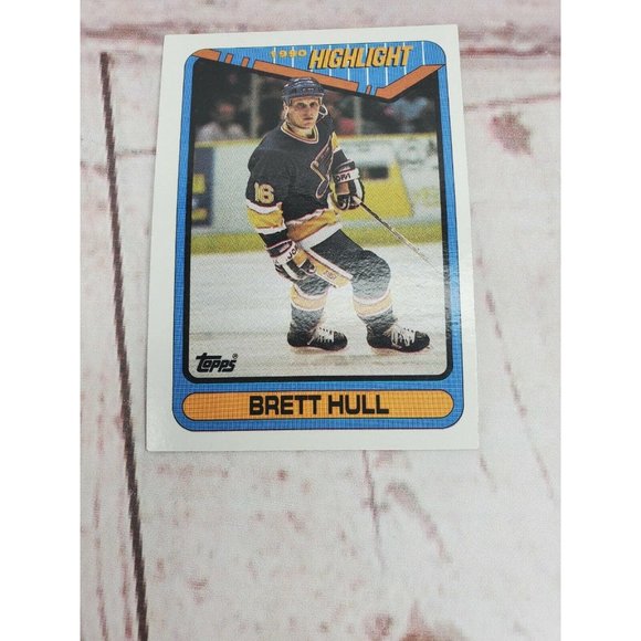 1990 Highlight Jarri Kurri & Brett Hull #4 And #5 Hockey Topps Card - Picture 4 of 7